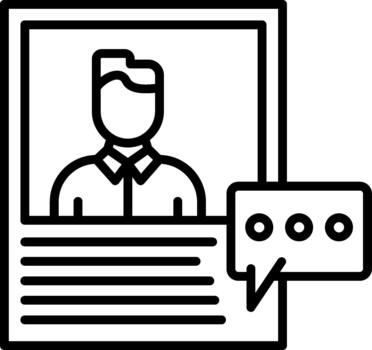 usuario comentarios sección vector