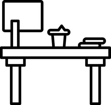 Creative Workspace Setup vector
