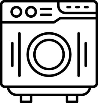 Automatic Laundry Machine vector