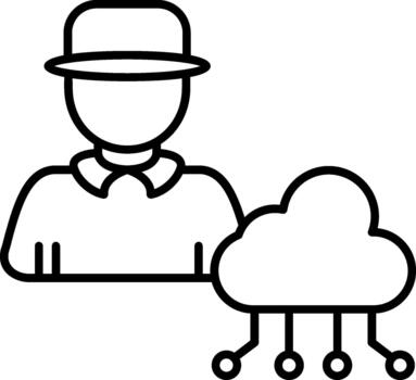 nube arquitecto nube informática infraestructura sistemas diseño tecnología vector