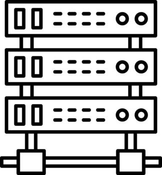 Server hosting data network vector