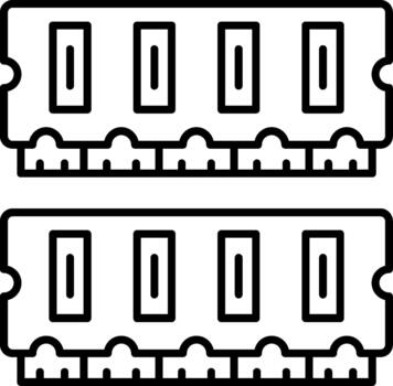 RAM memoria computadora hardware vector