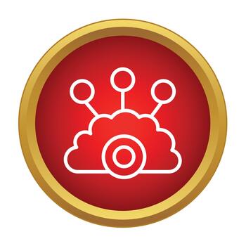 nube informática datos red conexión icono vector