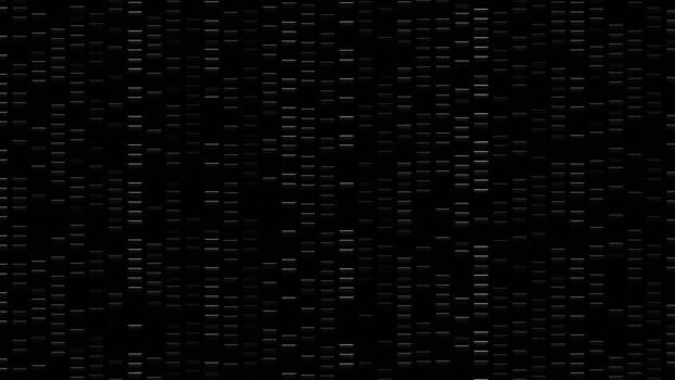 digitale dati ruscello visualizzazione con binario codice fluire. video