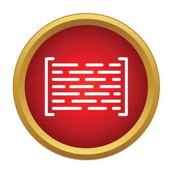 código matriz o binario datos icono en rojo botón vector