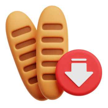 disminución junquillo 3d icono aislado en transparente antecedentes png