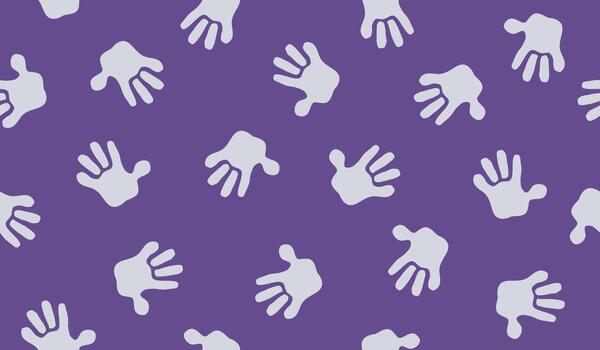 Hand stamp pattern background vector