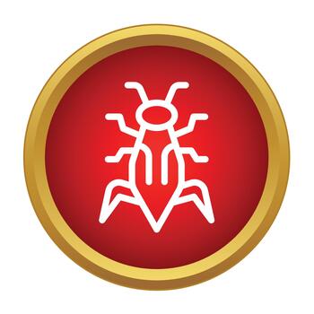 computadora error software error icono representando malware vector
