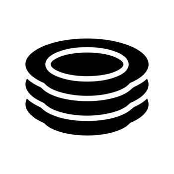 disco apilar base de datos icono para datos almacenamiento y tecnología sistemas vector