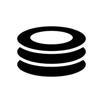base de datos servidor apilar icono para digital datos almacenamiento tecnología vector