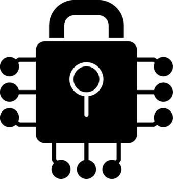 Cryptography Secure Algorithm Glyph vector