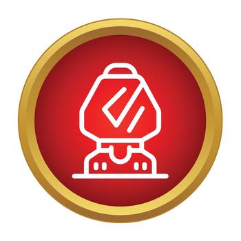 Coding backpack icon representing software development and learning vector
