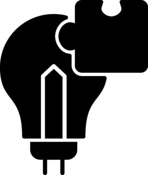 Complex Problem Solving Glyph vector