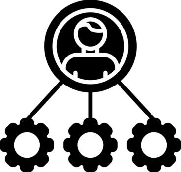 Skill Development Program Glyph vector
