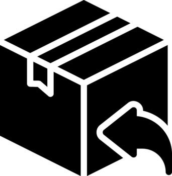 return glyph icon solid vector
