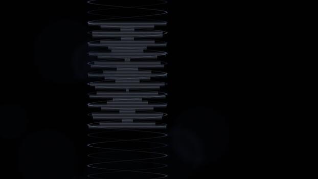 digitale codice ruscello con binario dati fluire. video
