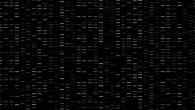 digitale dati ruscello visualizzazione con binario codice effetto. video