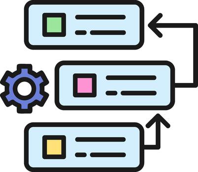 List Project Queue Task Backlog vector
