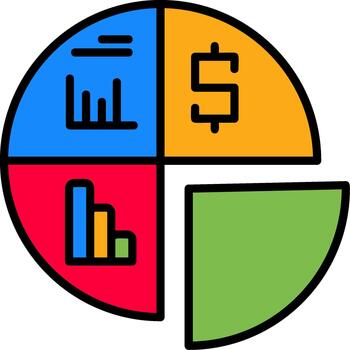 Visualization Data Graph Chart Pie vector