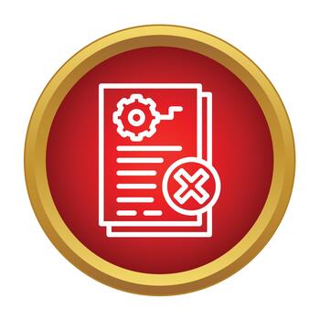 Rejecting document settings for process error failure vector