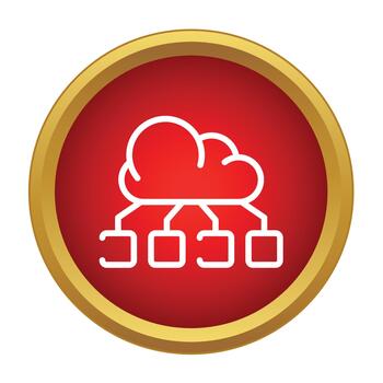 nube informática red sistema conectando múltiple servidores vector