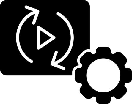 Procesando software glifo vector