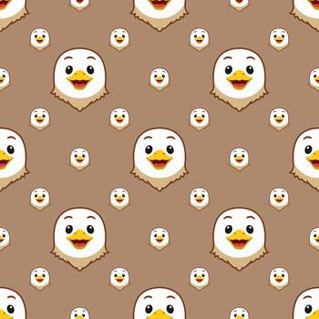 seamless eagle pattern vector