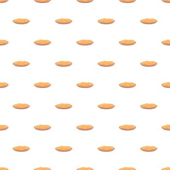 Repeat pattern featuring flat baked bread vector