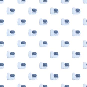 intercom system seamless pattern for security concept vector