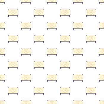 Repeating number five countdown screen pattern vector