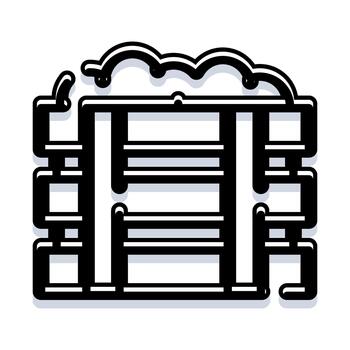 nube informática servidor estante datos almacenamiento icono vector