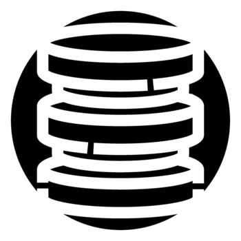 Database server stack icon data storage vector