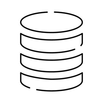 Database storage server icon representing network computing vector