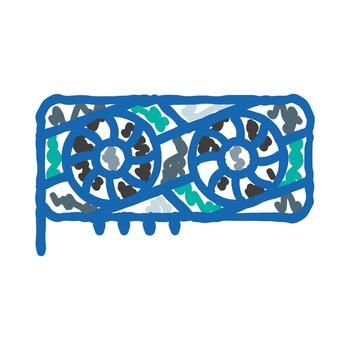 Graphics card processing unit computer component vector