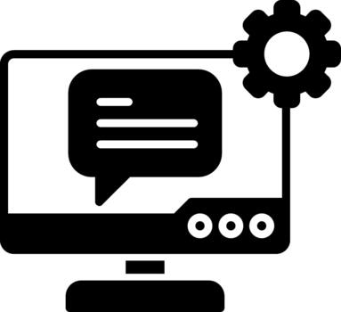 práctico computadora codificación glifo vector