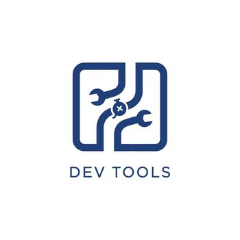 Developer using tools for coding and software development work vector
