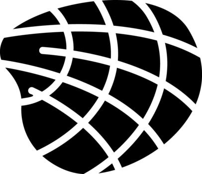 shell glyph icon solid vector