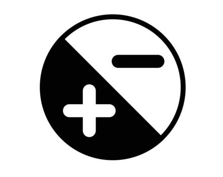 más menos cantidad controlar incrementar disminución símbolo vector