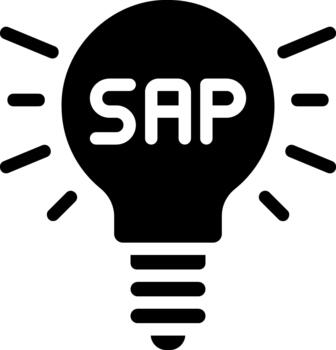 ideas glyph icons solid vector