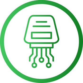 Data Encryption Web-Based Design Element Icon vector