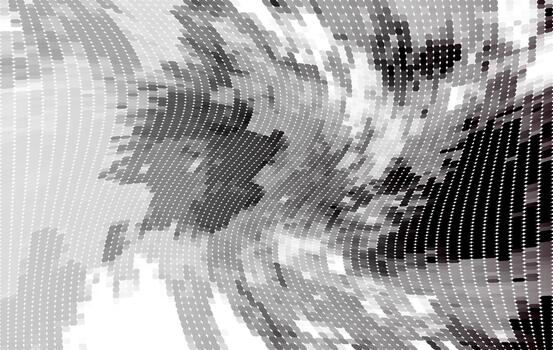 Abstract Data Flow Visualization with Dot Matrix Pattern vector