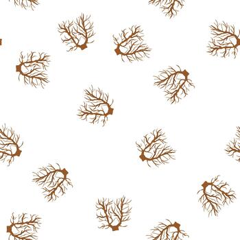 pattern forest tree root cartoon vector