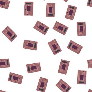 modelo inalámbrico inteligente parche dibujos animados vector