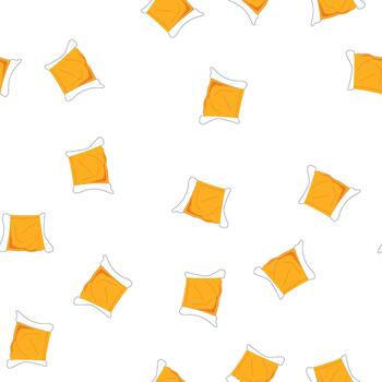 modelo naranja cordón saco vacío con abierto instrumentos de cuerda vector