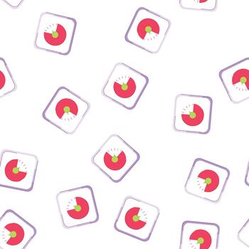 pattern time kitchen timer cartoon vector