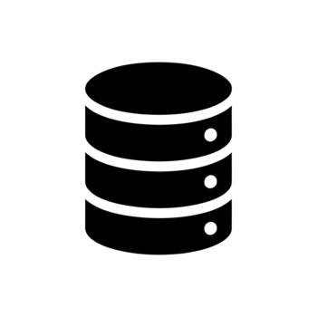 Database Server Icon Representing Data Storage Technology vector