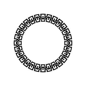 enclavamiento cadena lazo circulo marco, rectangular enlace ornamental frontera vector