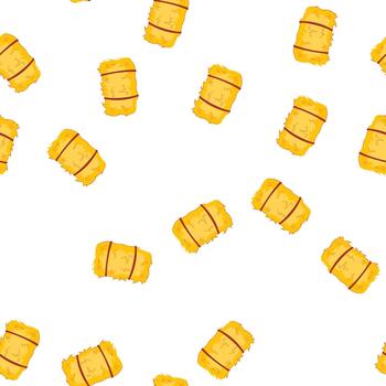pattern straw haystack cartoon vector