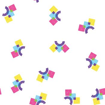 pattern graphic risograph effect cartoon vector