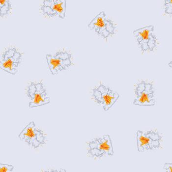 seamless pattern cloud explosion effect cartoon vector